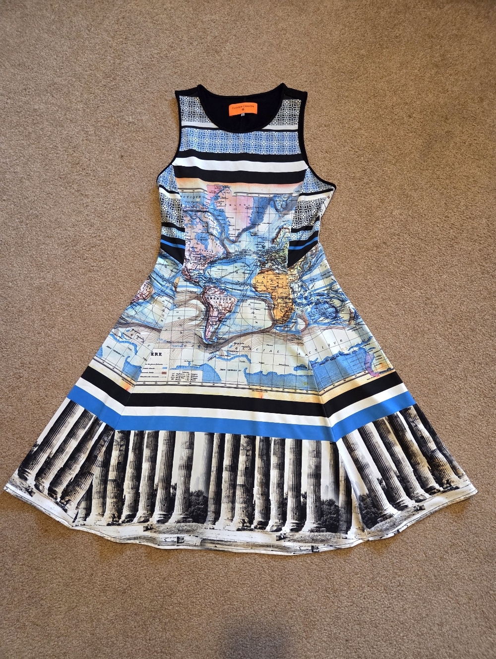 Clover Canyon Map Print Dress - Picture 11 of 11